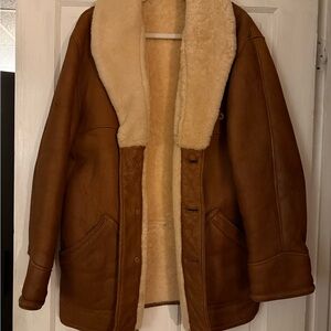 Maquette Vintage He & I Men's Brown Shearling Coat